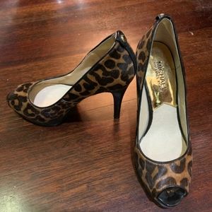 Leopard Print MK Pumps